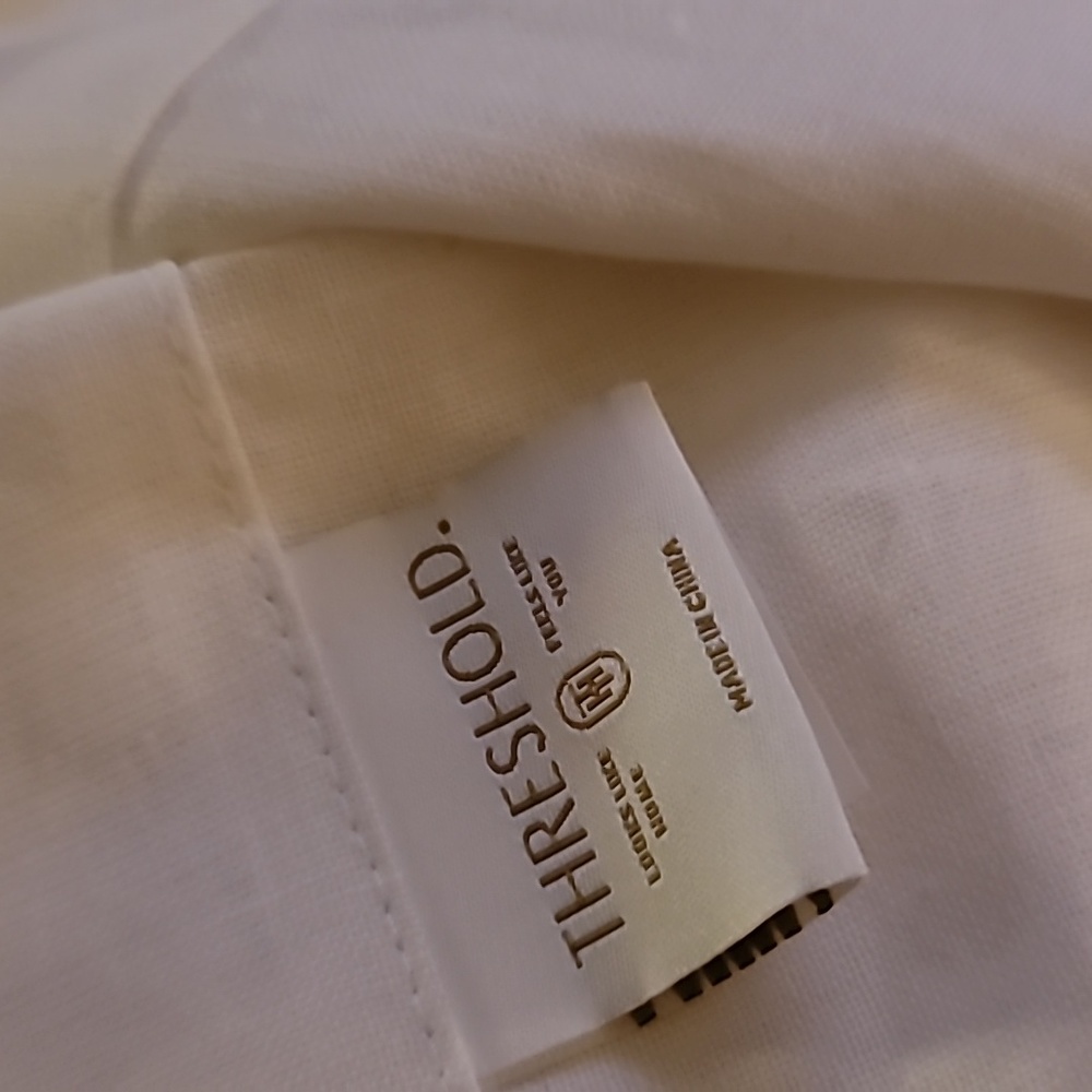 Threshold light filtering linen curtain white 54 x 95 - Picture 7 of 13